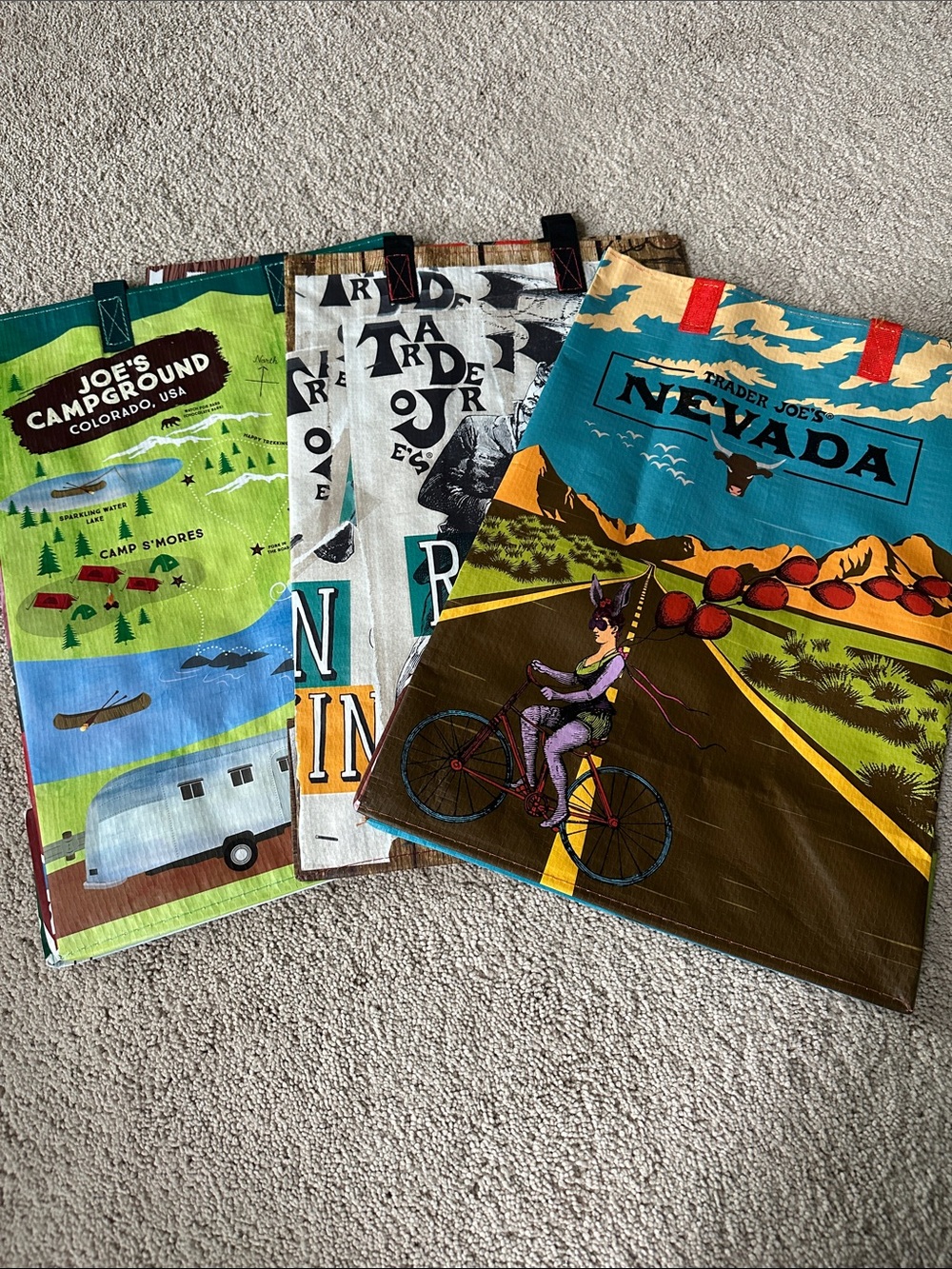 NWT Trader Joe’s Reusable Shopping Bags - Nevada, Colorado, Random